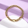 304 Stainless Steel Curb Chain Bracelets for Unisex BJEW-K283-01A-G-2