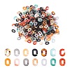 560Pcs 7 Colors Opaque Acrylic Linking Rings SACR-CJ0001-18-3