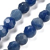 Dyed & Heated Natural Blue Aventurine Beads Strands G-C150-B05-01-2