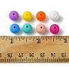 40Pcs 8 Colors Food Grade Eco-Friendly Silicone Focal Beads SIL-FS0001-20-5