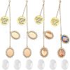DIY Zinc Alloy Graduation Season Hat Brims Photo Pendant AJEW-CA0002-29-1