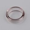 Transparent Resin Finger Rings RESI-WH0024-76L-2