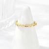 Brass Micro Pave Cubic Zirconia Cuff Rings RJEW-S400-13G-3