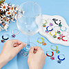 Dog Paw Prints Alloy Enamel Wine Glass Charms AJEW-AB00196-3