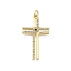 Brass Micro Pave Cubic Zirconia Pendants LS-KK-Z100-26G-1