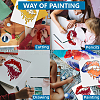 1 Set PET Hollow Out Drawing Painting Stencils DIY-MA0005-22B-6