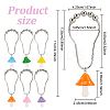 12Pcs 6 Colors Iron Shower Curtain Rings for Bathroom HJEW-OC0001-26-2