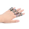 Ion Plating(IP) Adjustable 304 Stainless Steel Cuff Ring RJEW-MSMC002-14-3