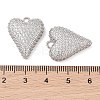 Brass Micro Pave Clear Cubic Zirconia Pendants KK-S388-01P-04-3
