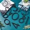 Zinc Alloy Number Sign Labels FIND-WH0061-83E-5