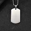 304 Stainless Steel Blank Pendant Necklaces NJEW-P329-04A-P-1