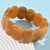 Natural Topaz Jade Beads Stretch Bracelets for Women Men BJEW-I323-02B-2