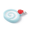 Opaque Resin Imitation Food Pendants RESI-D064-03P-14-2