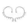 Chinese Style Alloy Clip On Earring Finding PALLOY-P174-10-S-4