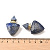 Natural Lapis Lazuli Perfume Bottle Pendants G-L623-10G-04-3