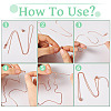 6Pcs 3 Colors Brass Box Chain Necklaces NJEW-TA0001-20-6