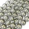 Frosted Transparent Glass Bead Strands GLAA-P065-10mm-12-2