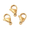 Ion Plating(IP) 304 Stainless Steel Lobster Claw Clasps STAS-AB13-G-01-1