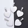 Tarnish Resistant Fashionable 304 Stainless Steel Stamping Blank Tag Pendants STAS-J002B-01-1