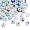 50Pcs 5 Colors Handmade Porcelain Beads PORC-TADJ0001-06A-3