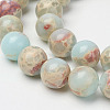 Synthetic Aqua Terra Jasper Beads Strands X-G-P237-02-4mm-1