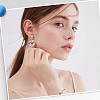 40Pcs Bowknot Ion Plating(IP) 304 Stainless Steel Stud Earring Findings STAS-SC0010-43-4