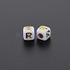 Opaque White Acrylic Beads MACR-Q242-010R-2