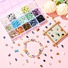 210g 14 Styles Natural Mixed Gemstone Chip Beads and 15g Opaque Glass Chip Beads Kits G-YW0002-37-4
