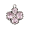 304 Stainless Steel Rhinestone Pendants STAS-E547-06E-P-1