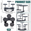 5-Slot Acrylic Jewelry Display Riser Stands ODIS-WH0061-71-2