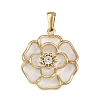 304 Stainless Steel Enamel Pendants STAS-C139-03A-G-1
