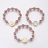 Glass Beads Stretch Bracelets BJEW-F354-19G-02-1