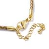 Polyester Cord Braided Bracelet Makings MAK-Z003-01G-27-3