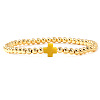 Brass Round Beaded Bracelets for Women SB9067-19-1