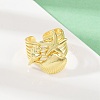 Ocean Theme Brass Cuff Rings RJEW-C135-01G-06-2
