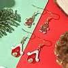 2 Pairs 304 Stainless Steel Dangle Earrings EJEW-JE06599-1
