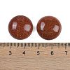 Synthetic Goldstone Cabochons G-T020-18mm-43-3