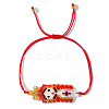 Handmade Glass Seed Bead Link Bracelets CJ0135-1-1