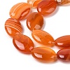 Natural Striped Agate/Banded Agate Beads Strands G-Q182-01E-4