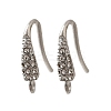 304 Stainless Steel Rhinestone Earring Hooks STAS-D310-01P-01-1