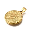 Ion Plating(IP) 304 Stainless Steel Pendants STAS-A053-24A-G-2