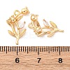 Brass Rhinestone Pendants KK-E793-15G-3