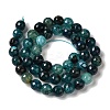 Dyed & Heated Natural Dragon Veins Agate Beads Strands G-P539-A01-28-3