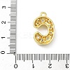 Brass Micro Pave Clear Cubic Zirconia Pendants KK-I476-02G-C-3