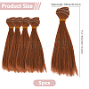 High Temperature Fiber Doll Wig Hair AJEW-WH0561-83A-03-2
