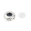 925 Sterling Silver Colorful Cubic Zirconia European Beads STER-R005-01AS-03-2