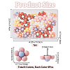 30Pcs 6 Colors Iron Push Pins AJEW-CP0005-74-2