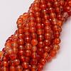 Natural Agate Beads Strands G-G882-8mm-A03-1-1