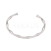 304 Stainless Steel Bamboo Joint Cuff Bangles for Women LS-BJEW-G759-09P-1