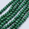 Natural Malachite Beads Strands G-F571-27AB1-6mm-1